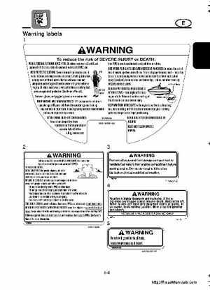 2001-2005 Yamaha WaveRunner GP800R Factory Service Manual, Page 255