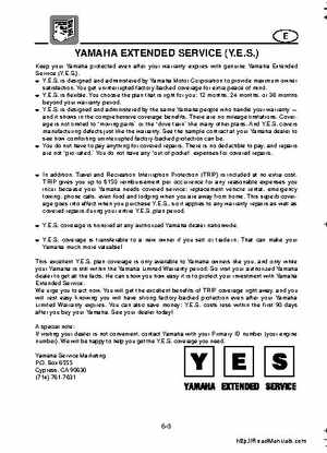 2001-2005 Yamaha WaveRunner GP800R Factory Service Manual, Page 366