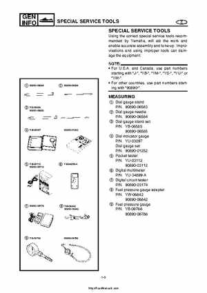 2004 Yamaha WaveRunner VX110 Sport and VX110 Deluxe Service Manual, Page 14