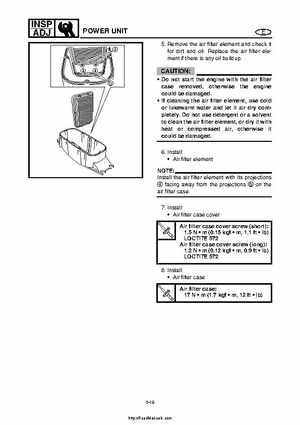 2004 Yamaha WaveRunner VX110 Sport and VX110 Deluxe Service Manual, Page 68