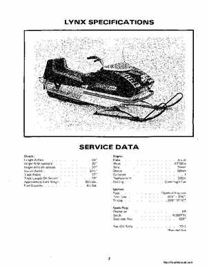 1971-1973 Arctic Cat Snowmobiles Factory Service Manual, Page 3