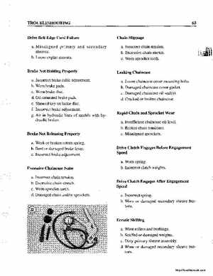 1990-1998 Arctic Cat Snowmobiles Repair Manual, Page 73