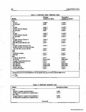 1990-1998 Arctic Cat Snowmobiles Repair Manual, Page 78