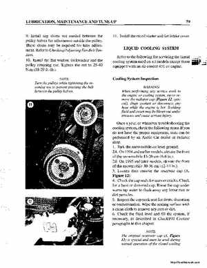 1990-1998 Arctic Cat Snowmobiles Repair Manual, Page 89