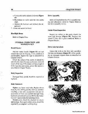 1990-1998 Arctic Cat Snowmobiles Repair Manual, Page 108
