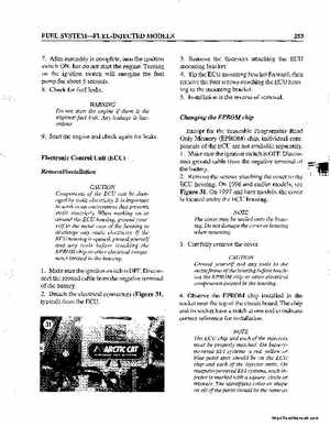 1990-1998 Arctic Cat Snowmobiles Repair Manual, Page 263