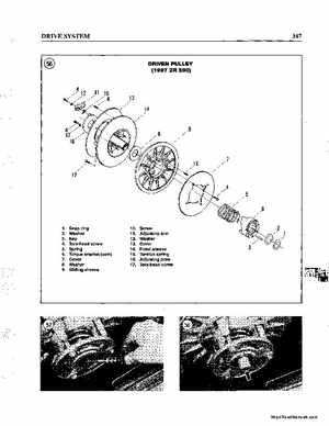 1990-1998 Arctic Cat Snowmobiles Repair Manual, Page 357