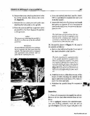 1990-1998 Arctic Cat Snowmobiles Repair Manual, Page 417