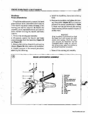 1990-1998 Arctic Cat Snowmobiles Repair Manual, Page 433