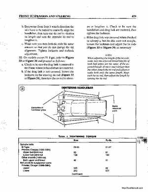 1990-1998 Arctic Cat Snowmobiles Repair Manual, Page 439