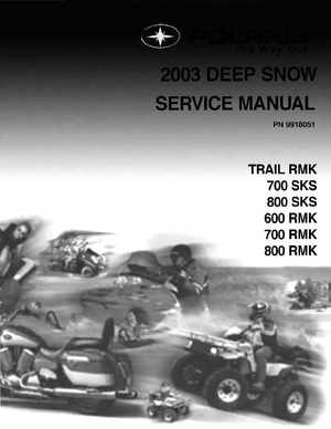 2003 Polaris Deep Snow Snowmobiles Service Manual, Page 1