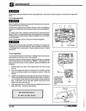 2003 Polaris Deep Snow Snowmobiles Service Manual, Page 43