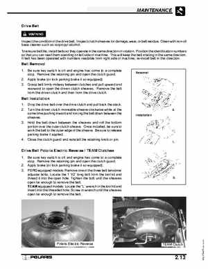 2003 Polaris Deep Snow Snowmobiles Service Manual, Page 46