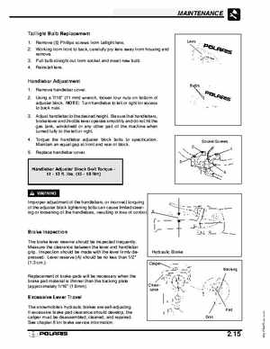 2003 Polaris Deep Snow Snowmobiles Service Manual, Page 48
