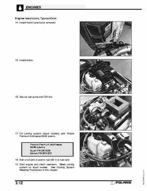 2003 Polaris Deep Snow Snowmobiles Service Manual, Page 69