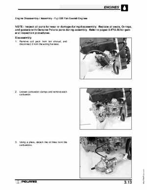 2003 Polaris Deep Snow Snowmobiles Service Manual, Page 70