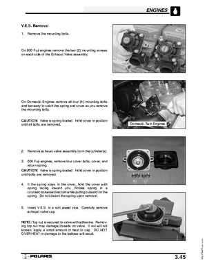 2003 Polaris Deep Snow Snowmobiles Service Manual, Page 102