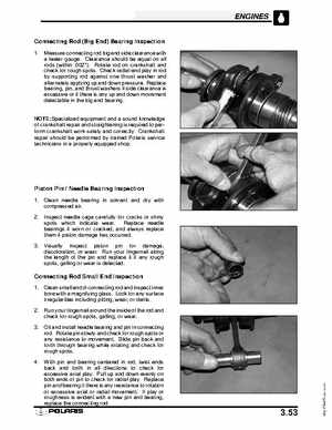 2003 Polaris Deep Snow Snowmobiles Service Manual, Page 110