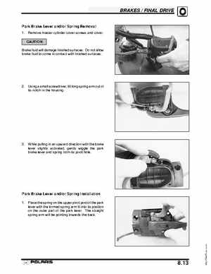2003 Polaris Deep Snow Snowmobiles Service Manual, Page 297