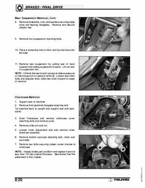 2003 Polaris Deep Snow Snowmobiles Service Manual, Page 304