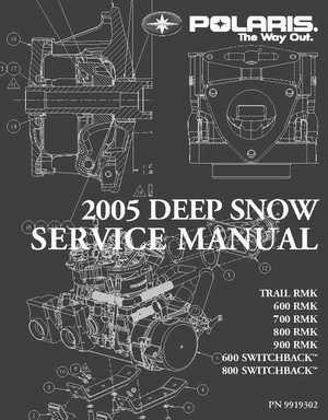 2005 Polaris Deep Snow Factory Service Manual, Page 1