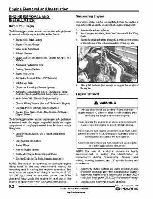 2006-2008 Polaris Snowmobiles FS/FST Service Manual., Page 122