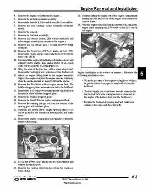 2006-2008 Polaris Snowmobiles FS/FST Service Manual., Page 123