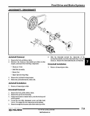 2006-2008 Polaris Snowmobiles FS/FST Service Manual., Page 179