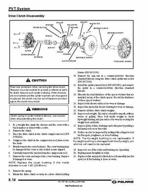 2006-2008 Polaris Snowmobiles FS/FST Service Manual., Page 198