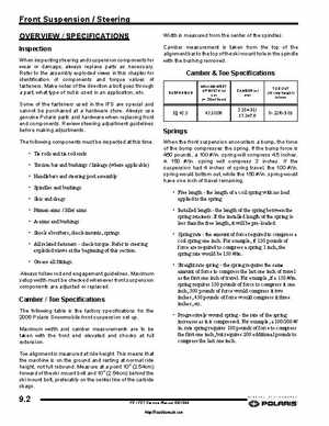 2006-2008 Polaris Snowmobiles FS/FST Service Manual., Page 206