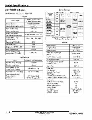 2007-2011 Polaris IQ Snowmobiles Service Manual, Page 16