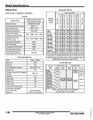 2007-2011 Polaris IQ Snowmobiles Service Manual, Page 20
