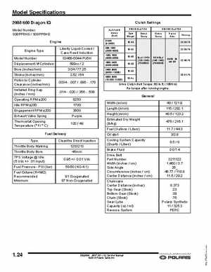 2007-2011 Polaris IQ Snowmobiles Service Manual, Page 24