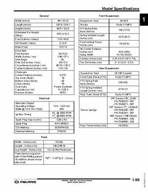 2007-2011 Polaris IQ Snowmobiles Service Manual, Page 99