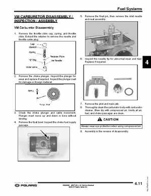 2007-2011 Polaris IQ Snowmobiles Service Manual, Page 167