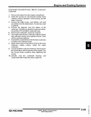 2007-2011 Polaris IQ Snowmobiles Service Manual, Page 265