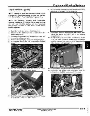 2007-2011 Polaris IQ Snowmobiles Service Manual, Page 269