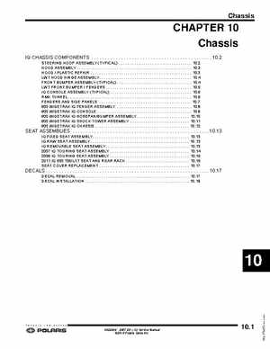 2007-2011 Polaris IQ Snowmobiles Service Manual, Page 441
