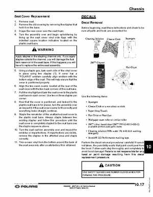 2007-2011 Polaris IQ Snowmobiles Service Manual, Page 457