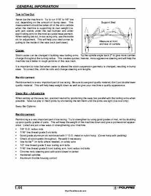 Polaris 2001 High-Performance Snowmobile Service Manual (PN 9916690), Page 49