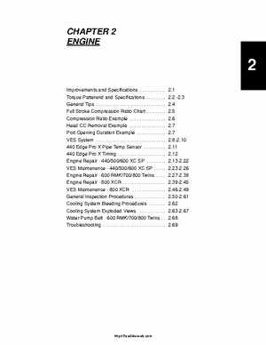 Polaris 2001 High-Performance Snowmobile Service Manual (PN 9916690), Page 55