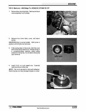 Polaris 2001 High-Performance Snowmobile Service Manual (PN 9916690), Page 78