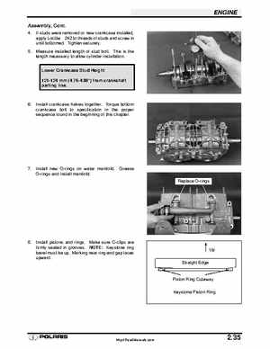 Polaris 2001 High-Performance Snowmobile Service Manual (PN 9916690), Page 90