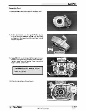 Polaris 2001 High-Performance Snowmobile Service Manual (PN 9916690), Page 92