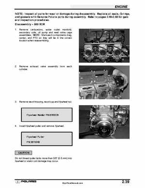 Polaris 2001 High-Performance Snowmobile Service Manual (PN 9916690), Page 94