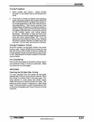 Polaris 2001 High-Performance Snowmobile Service Manual (PN 9916690), Page 106