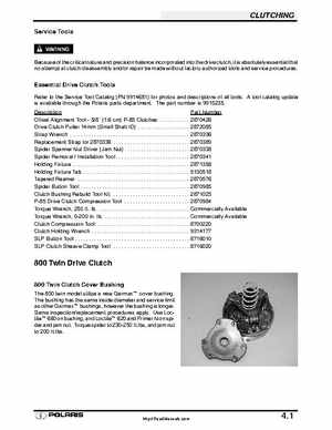 Polaris 2001 High-Performance Snowmobile Service Manual (PN 9916690), Page 172