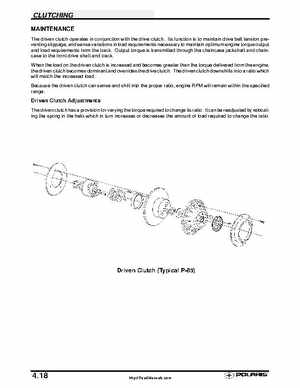 Polaris 2001 High-Performance Snowmobile Service Manual (PN 9916690), Page 189