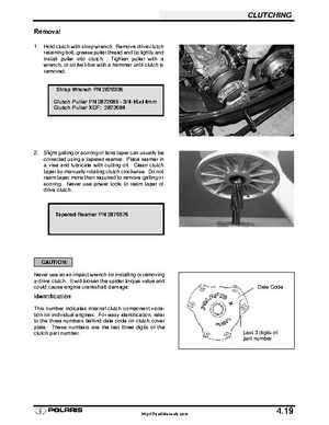 Polaris 2001 High-Performance Snowmobile Service Manual (PN 9916690), Page 190