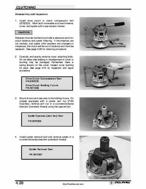 Polaris 2001 High-Performance Snowmobile Service Manual (PN 9916690), Page 191